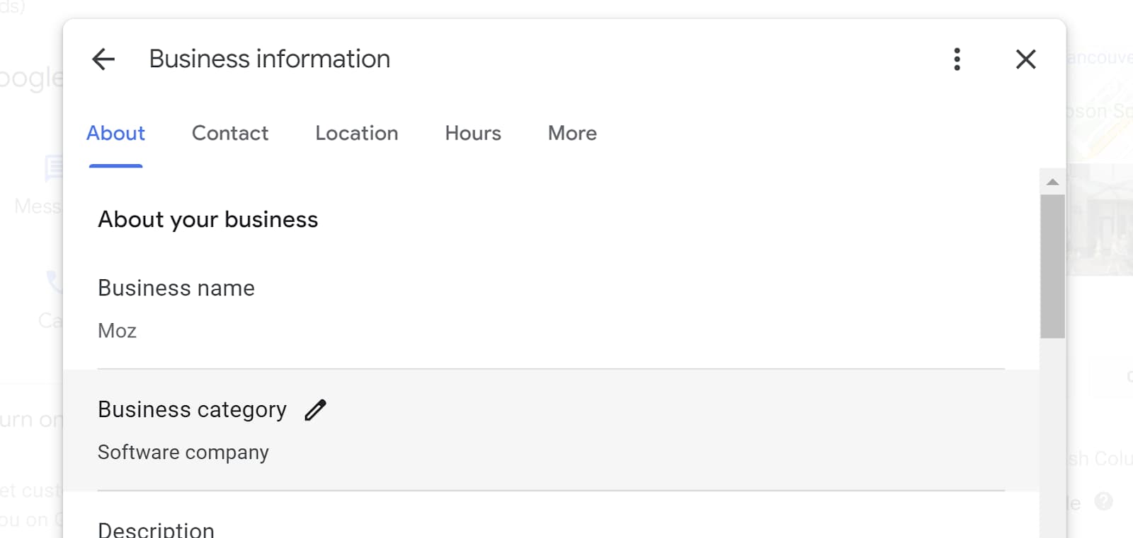 Screenshot of the "edit profile" tab of the New Merchant Experience dashboard